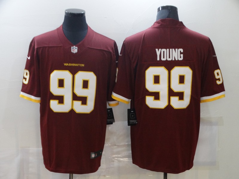 Men Washington Redskins 99 Young Red Nike Limited Vapor Untouchable NFL Jerseys